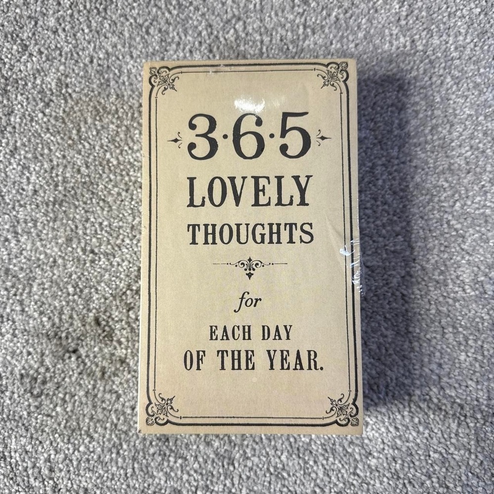 New 365 Lovely Thoughts Calendar Pad Daily Inspirational Desk Calendar